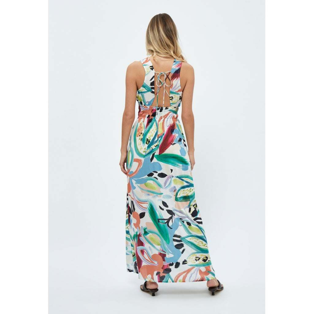 Desires Destiny Sleeveless Maxi Dress Dress 0011P Gardenia Print