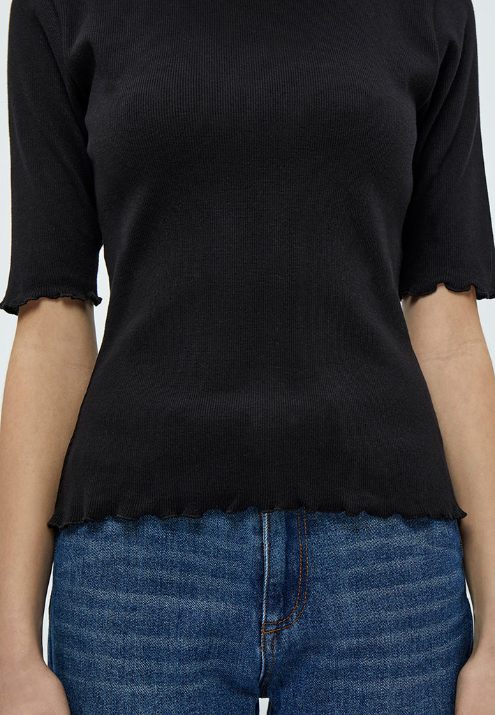 Peppercorn Dharma GOTS Blouse T-Shirt 9000 Black