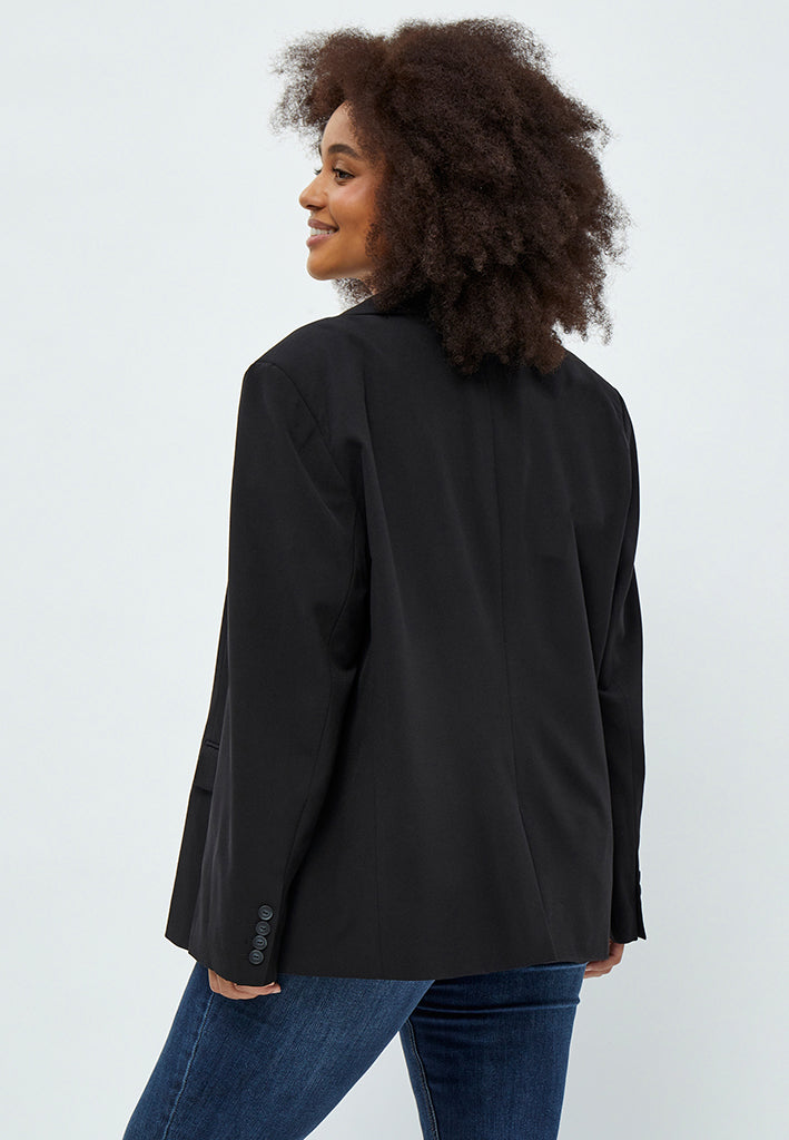 Peppercorn Diana Single Breasted Blazer Curve Blazer 100 Black
