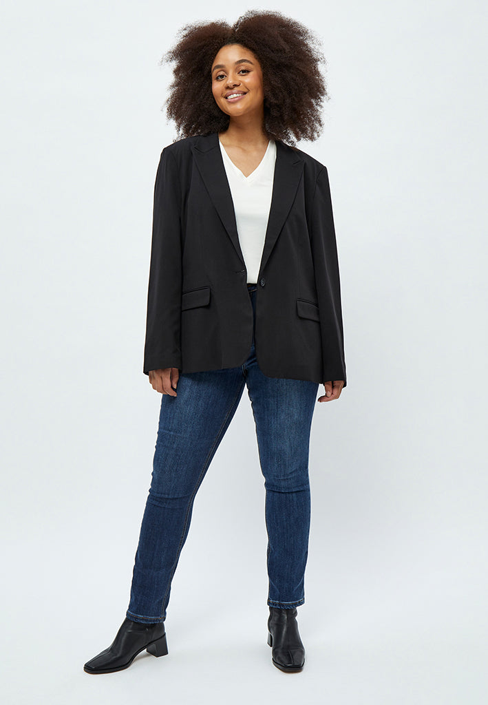Peppercorn Diana Single Breasted Blazer Curve Blazer 100 Black