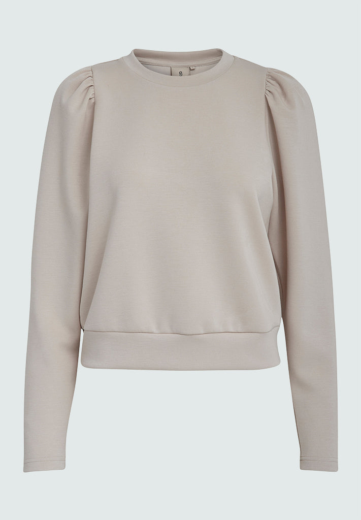 Peppercorn Dicette Puff Sweat Sweatshirt 0265 Sandshell