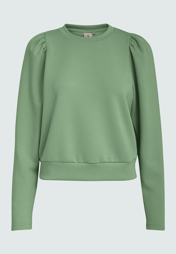 Peppercorn Dicette Puff Sweat Sweatshirt 3790 Hedge Green