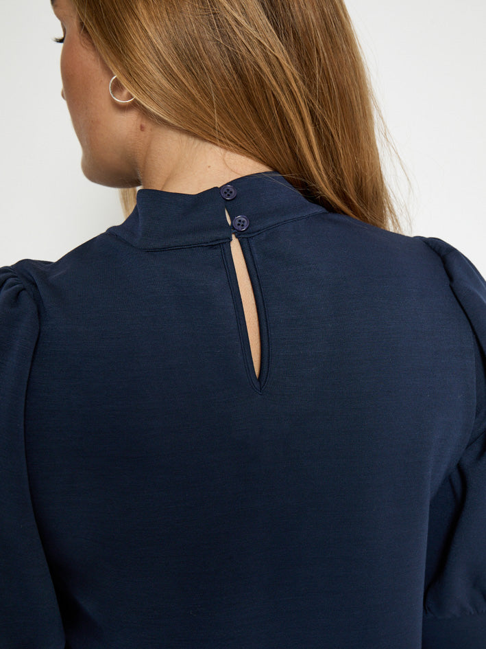 Peppercorn Dicette Puff Sweat Sweatshirt 1550 NAVY