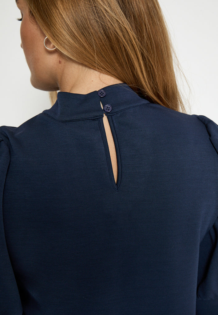 Peppercorn Dicette Puff Sweat Sweatshirt 1550 NAVY