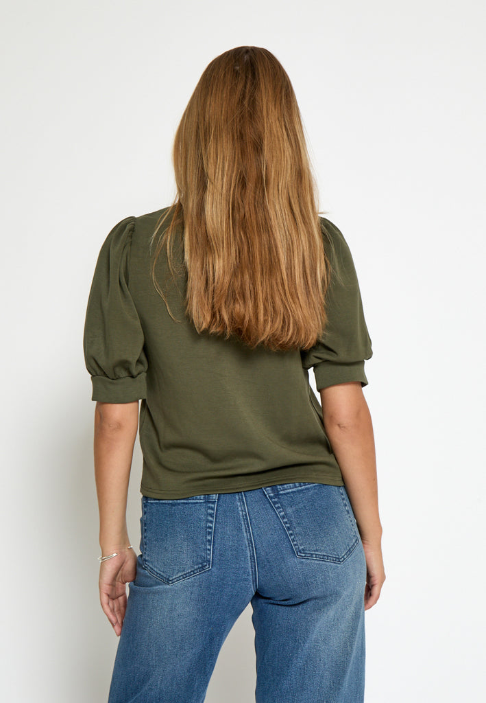 Peppercorn Dicette Puff Sweat Sweatshirt 3627 Grape Leaf