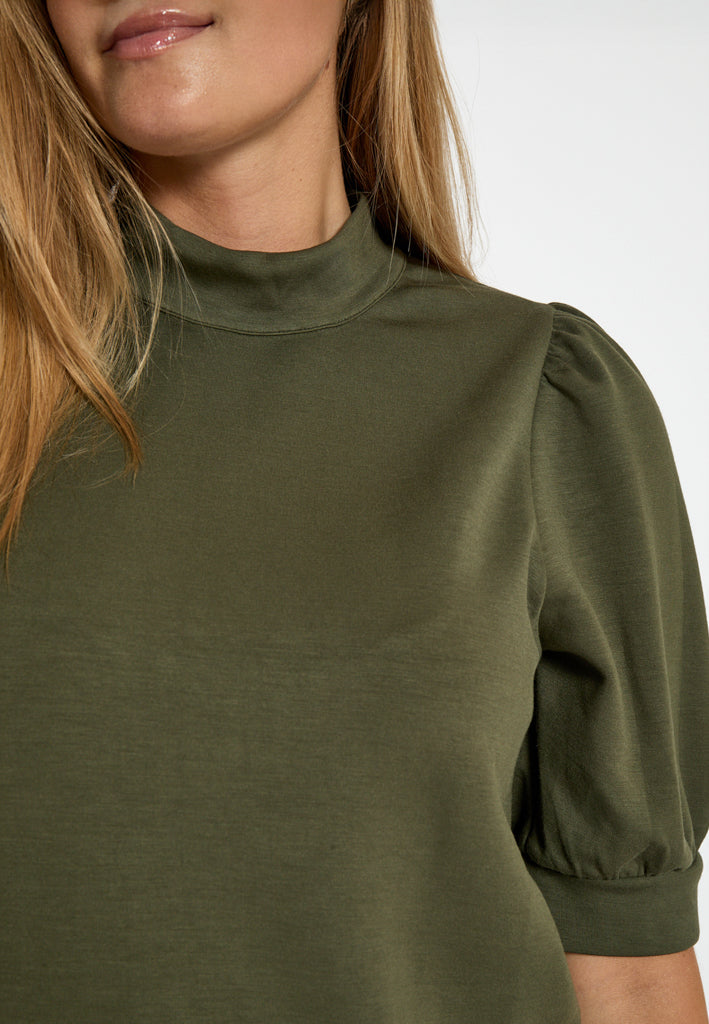 Peppercorn Dicette Puff Sweat Sweatshirt 3627 Grape Leaf