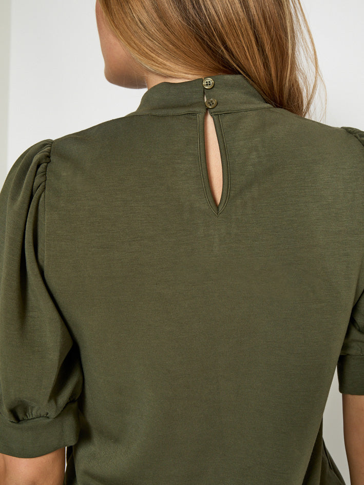 Peppercorn Dicette Puff Sweat Sweatshirt 3627 Grape Leaf