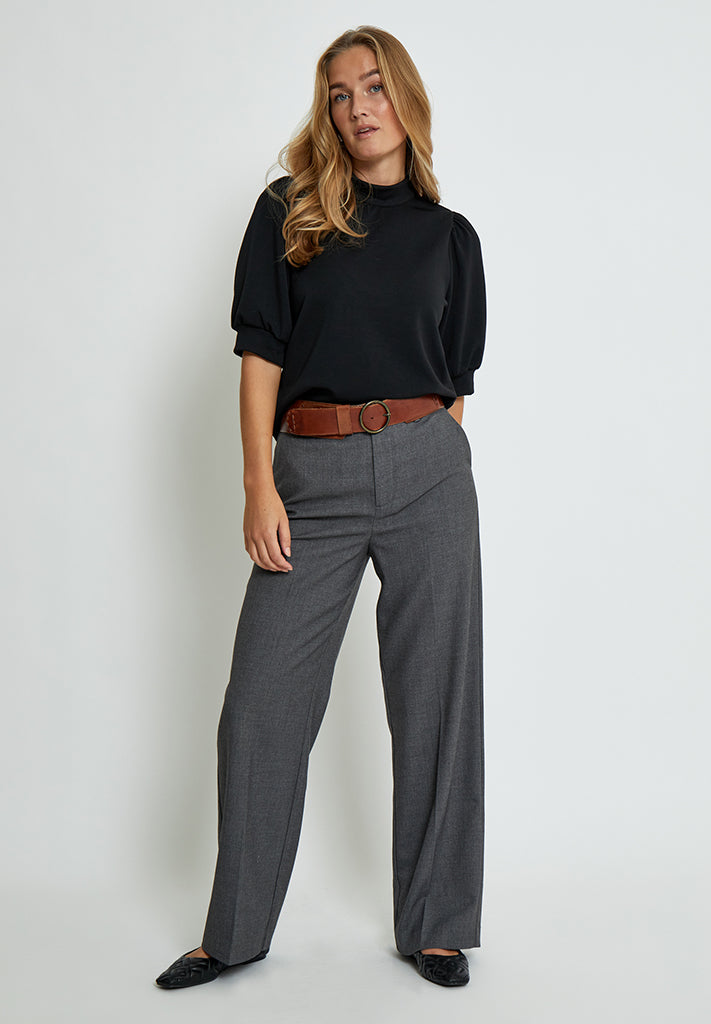 Peppercorn Dicette Puff Sweat Sweatshirt 9000 Black
