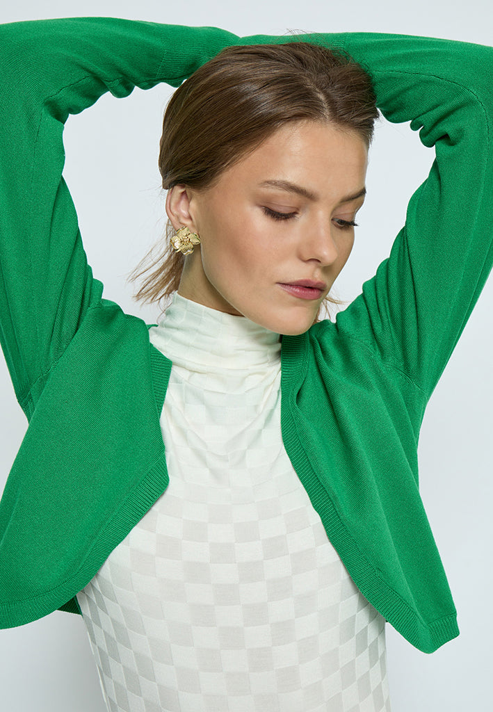 Peppercorn Dina Knit Bolero Cardigans 3205 Bright Green