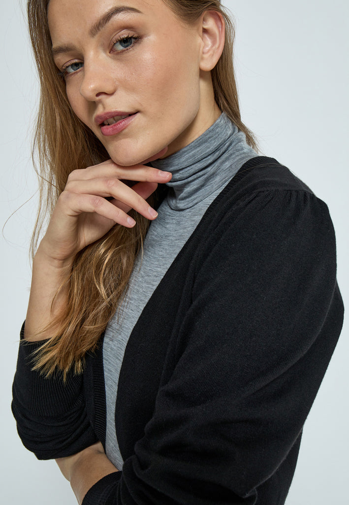 Peppercorn Dina Knit Bolero Cardigans 9000 Black