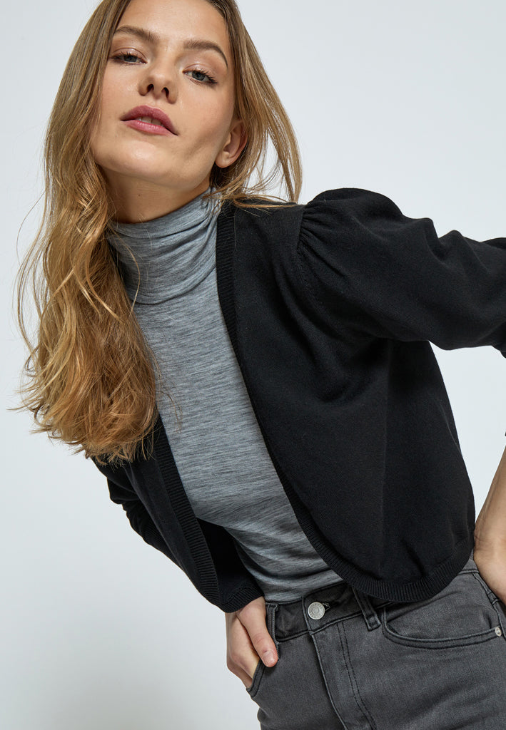 Peppercorn Dina Knit Bolero Cardigans 9000 Black