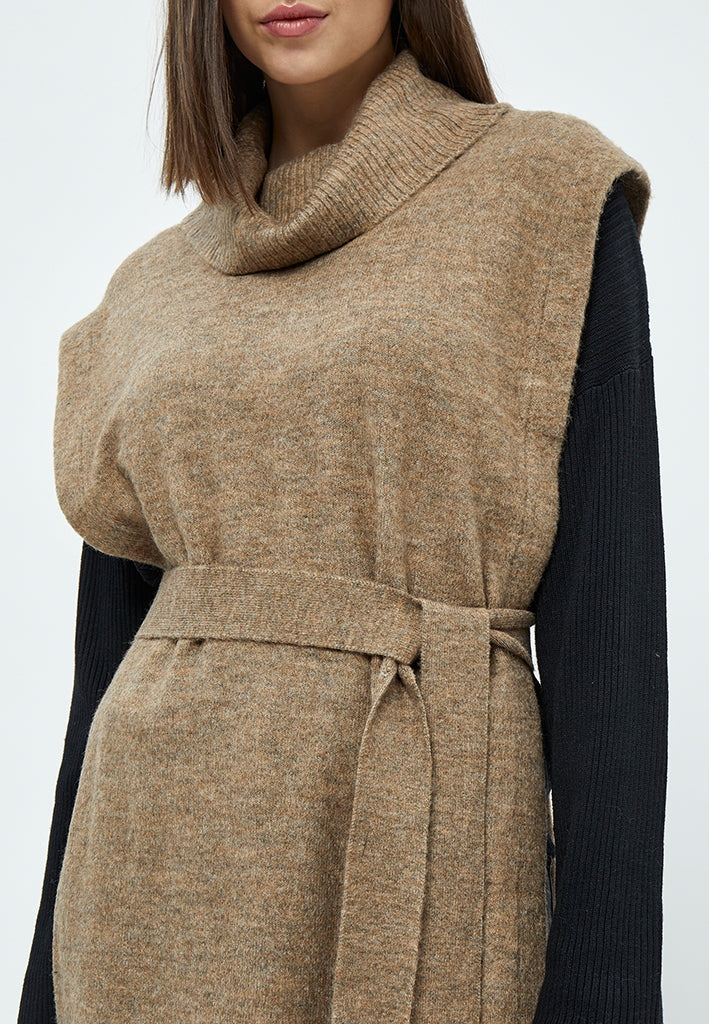 Desires Elis Waistcoat Vest 0178M Winter Twig Sand Melange