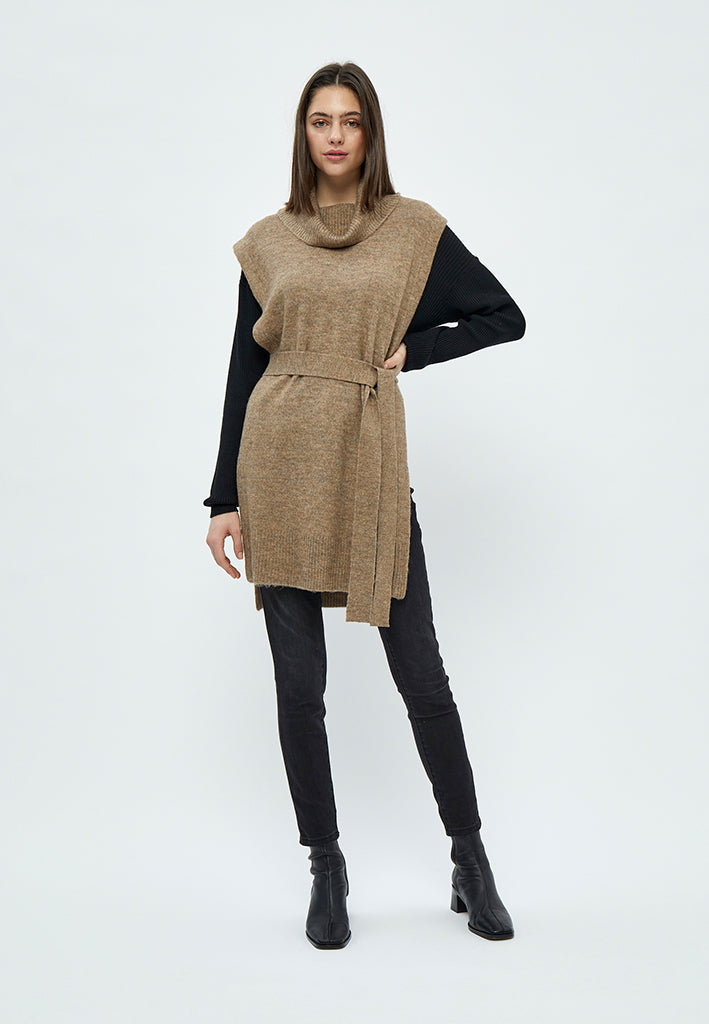 Desires Elis Waistcoat Vest 0178M Winter Twig Sand Melange