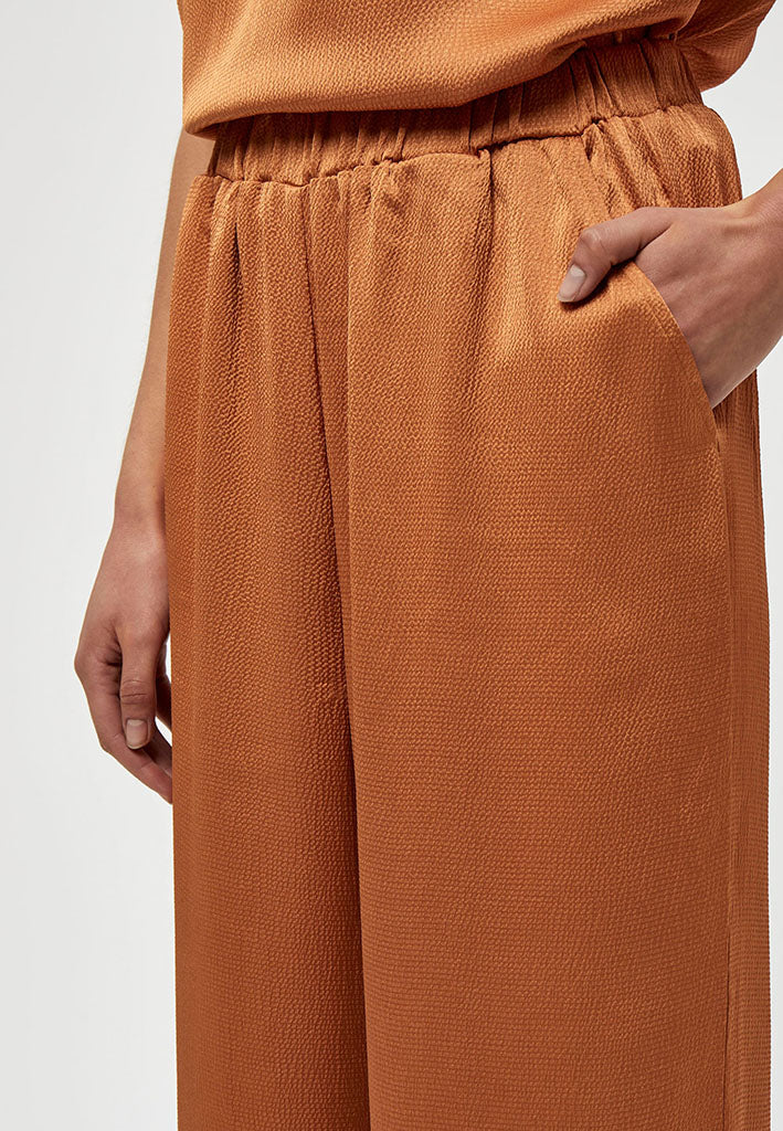 Peppercorn Elotta High Waisted Wide Leg Pant Pant 5944 Ermine Brown