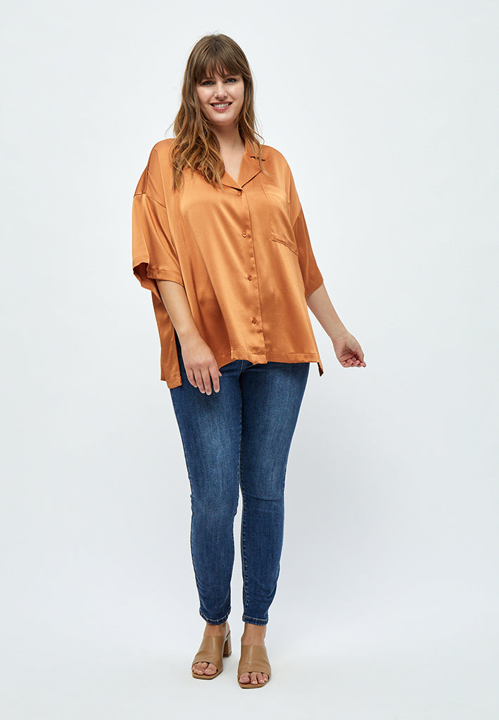 Peppercorn Elotta Shirt Curve Shirt 5944 Ermine Brown