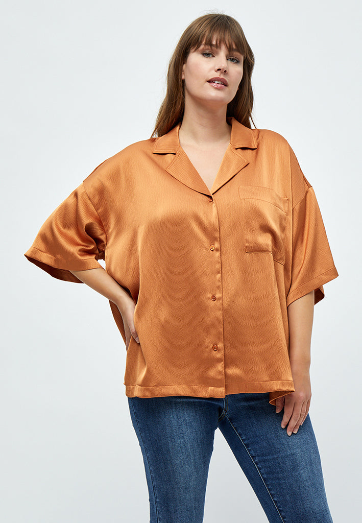 Peppercorn Elotta Shirt Curve Shirt 5944 Ermine Brown