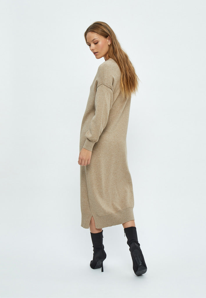 Desires Gabi V-Neck Long Sleeve Midi Dress Dress 0139M Tuffet Melange
