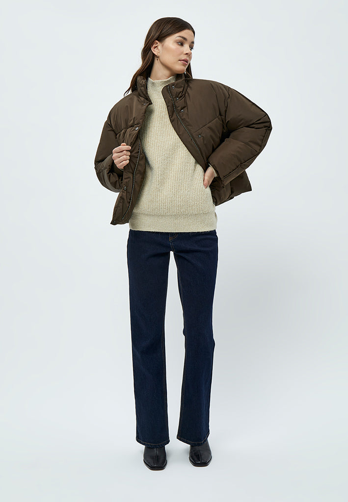 Peppercorn Gaby Puffer Jacket Jacket 5661 SLATE BROWN