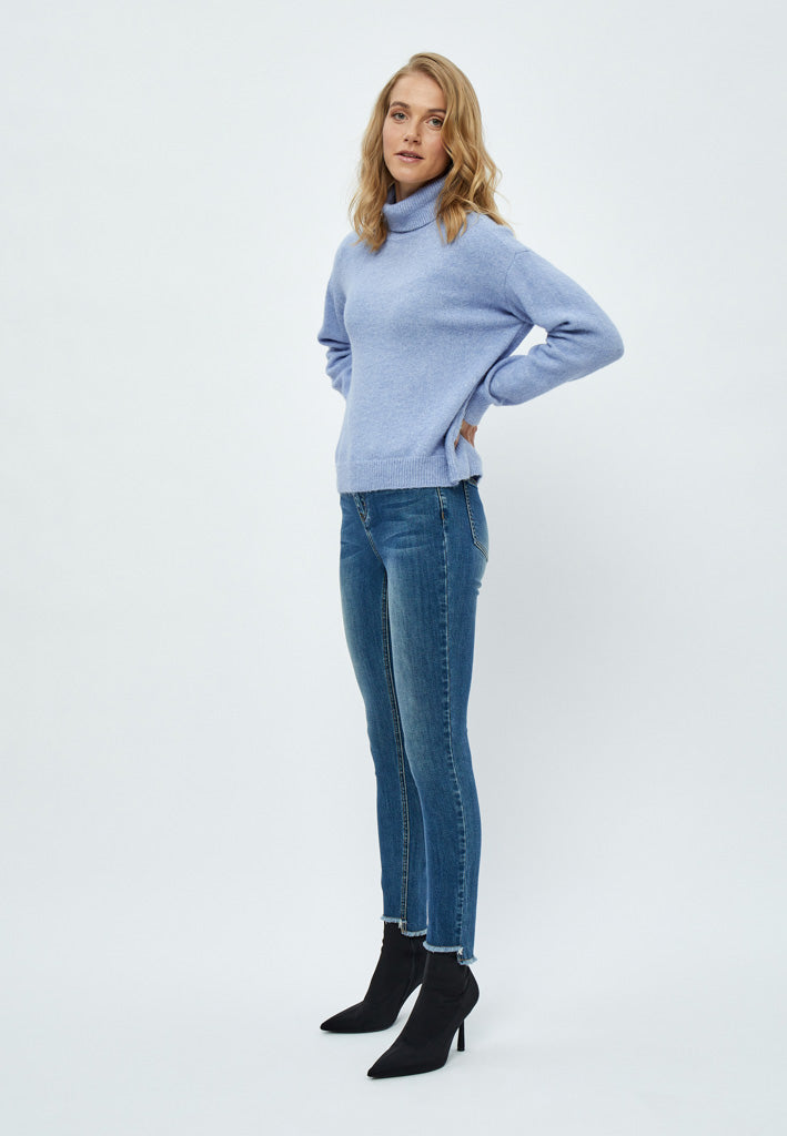 Desires Gea High Neck Pullover Pullover 7009M Lavender Lustre Blue Melange