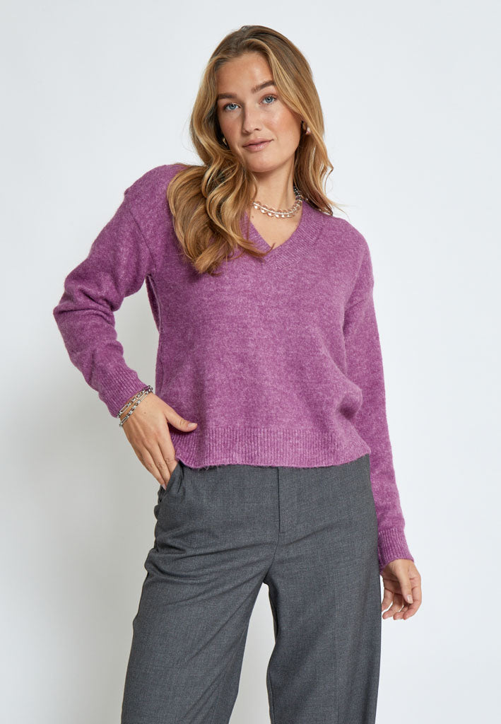 Desires Gea V-Neck Pullover Pullover 7208 Bodacious Pink