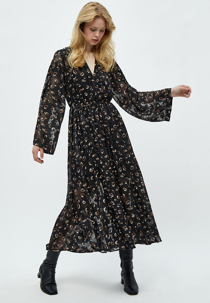 Peppercorn Hilma Gigi Maxi Dress Dress 9000P Black Print