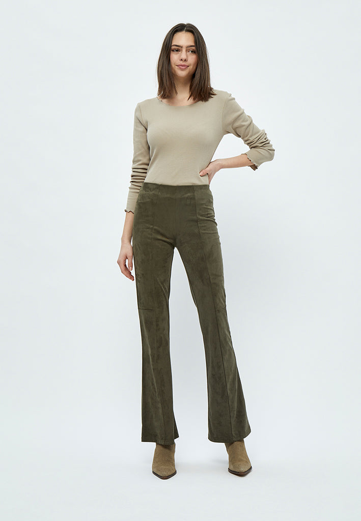 Desires Jalena Flared Pants Leggings 3655 Beluga Green