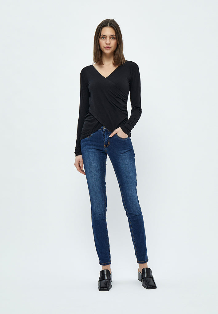 Desires Jamaica Wrap Blouse Blouse 9000 Black