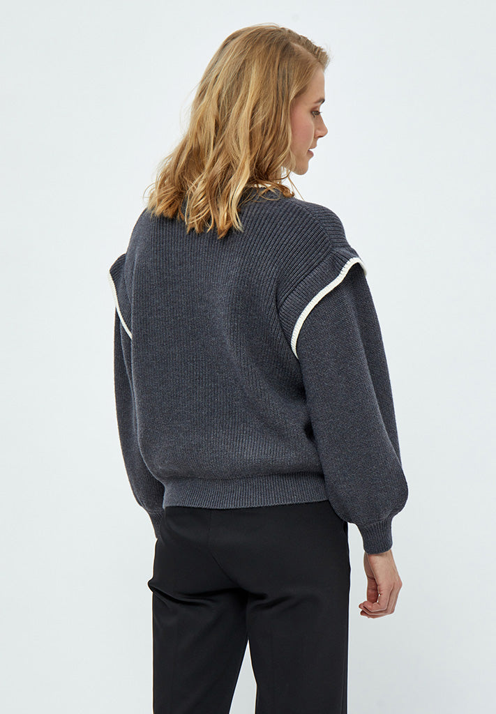 Minus Jayla Knit Pullover Pullover 2995 Nine Iron Gray