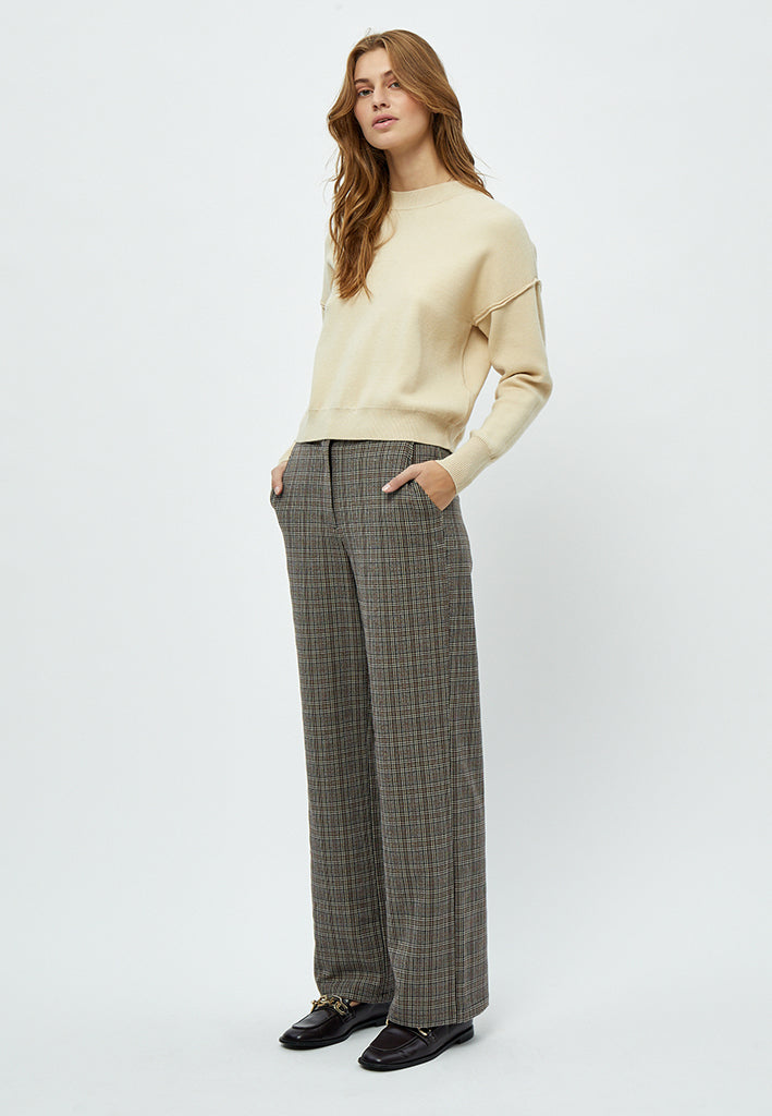 Desires Junette Pants Pant 4043C Nomad Sand Checked