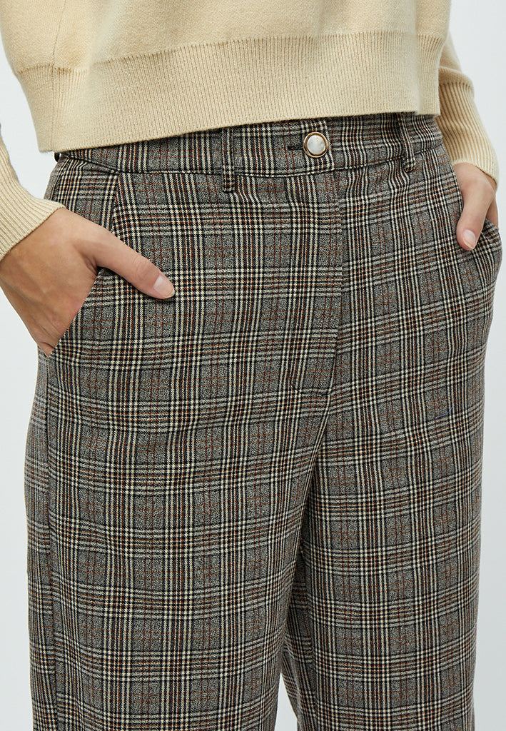 Desires Junette Pants Pant 4043C Nomad Sand Checked