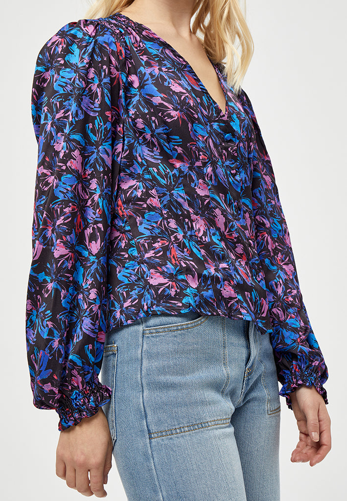 Desires Kari Blouse Blouse 9000P Black Print