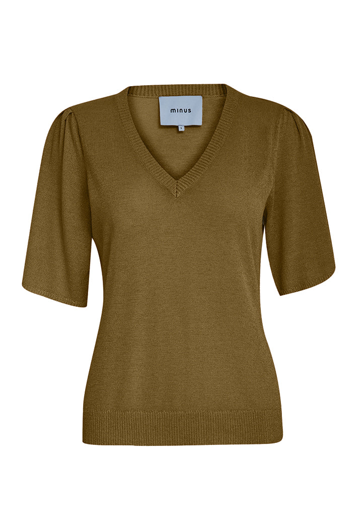 Minus Kyla T-Shirt T-Shirt 5168MET Beech Green Met.