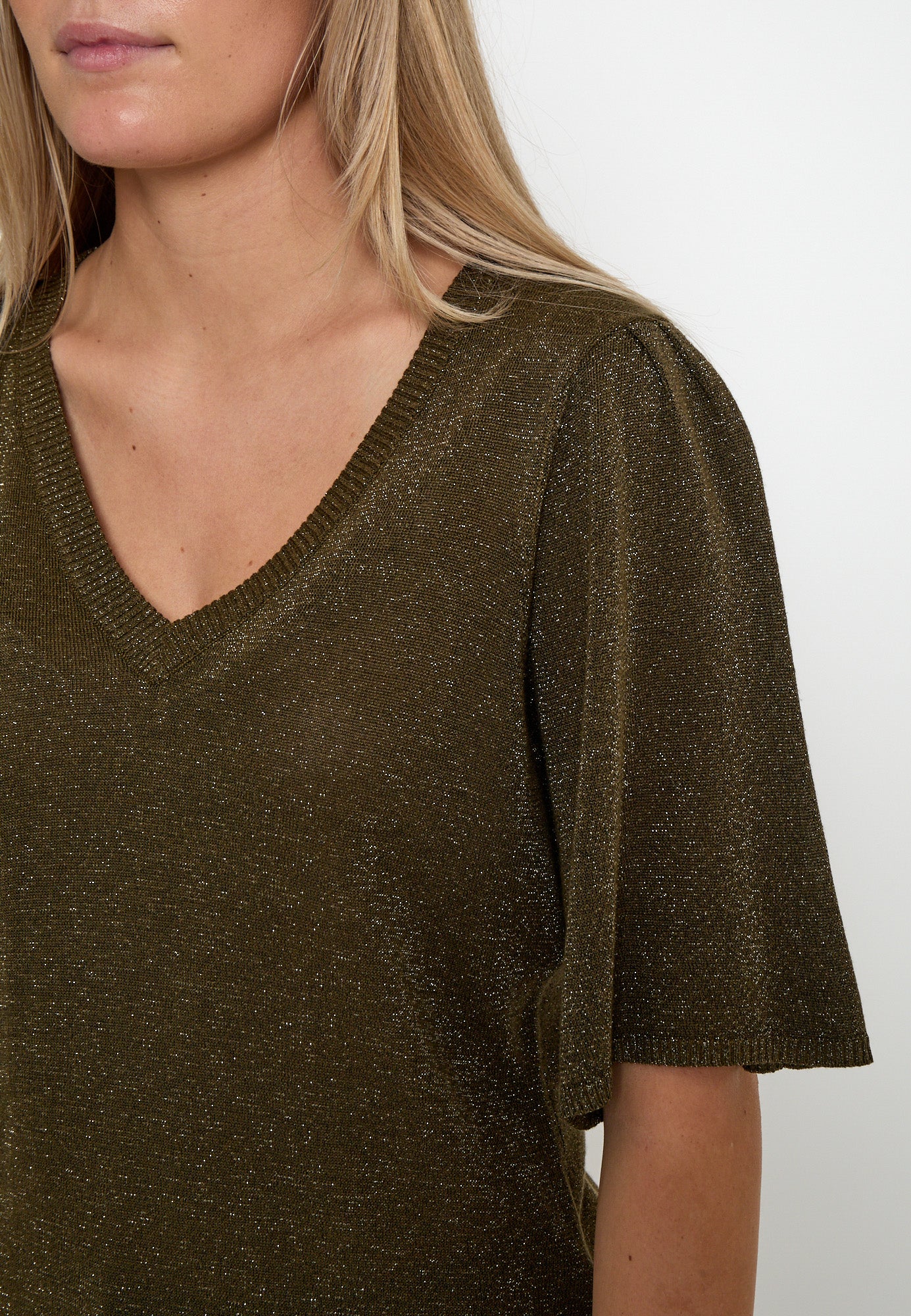 Minus Kyla T-Shirt T-Shirt 5168MET Beech Green Met.