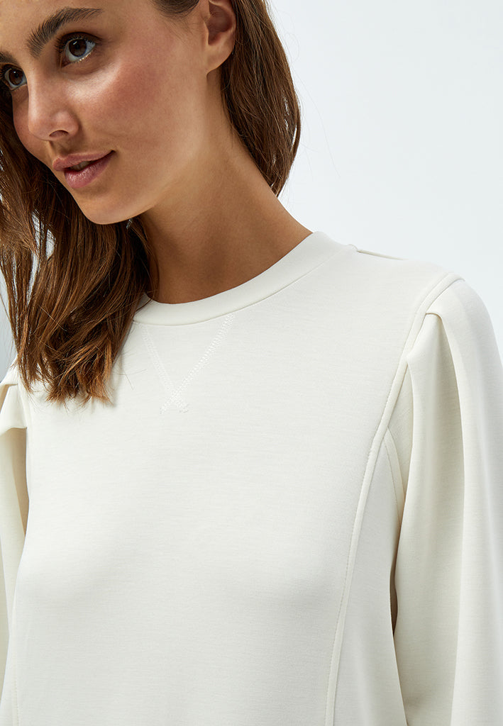 Peppercorn Laila 3/4 Sleeve Sweat Sweatshirt 235 Cloud Dancer