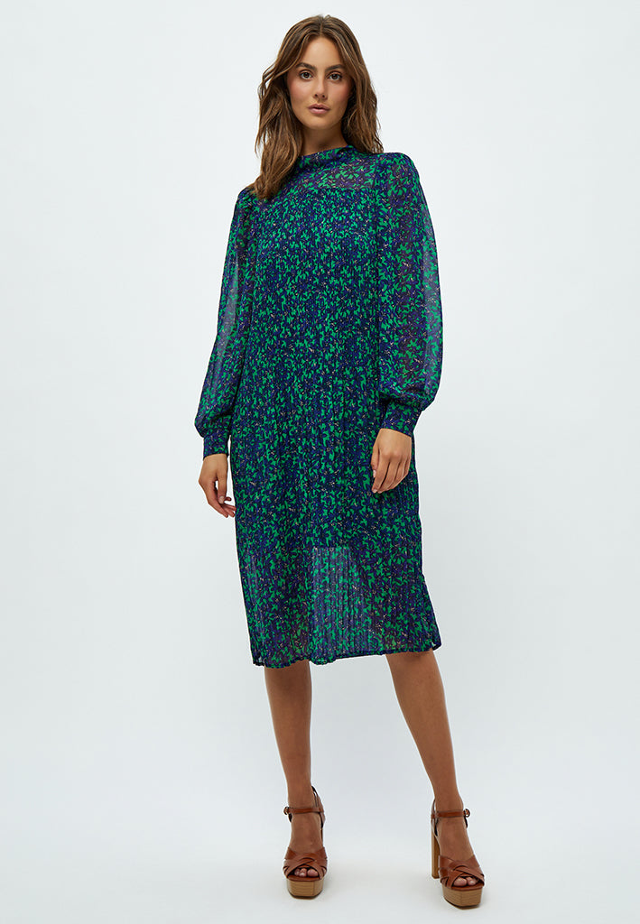 Peppercorn Levi Midi Dress Dress 9456P Ocean Green Print