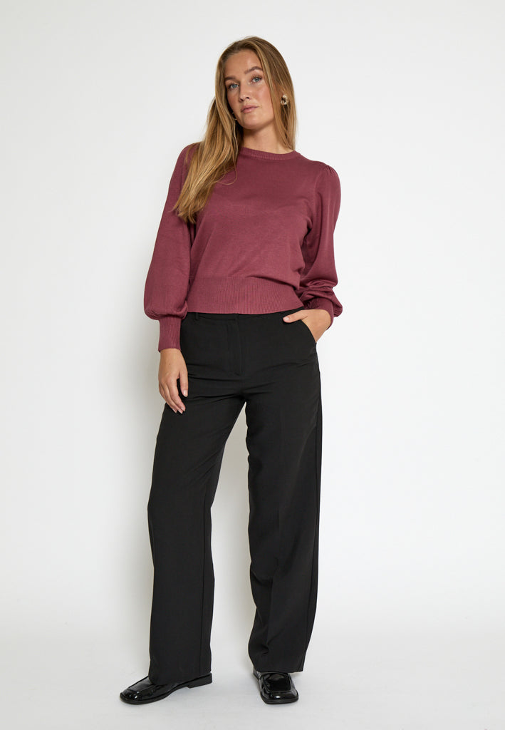 Minus Liva Long Sleeve Pullover Pullover 4058 Roan Rouge