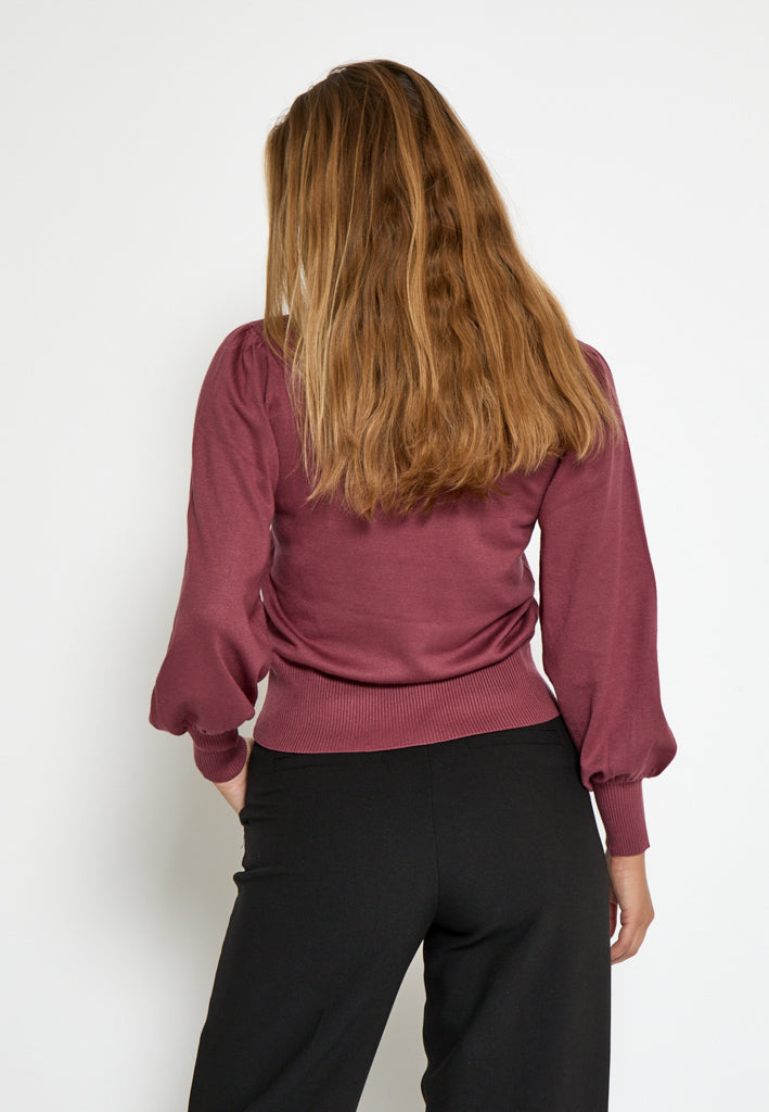 Minus Liva Long Sleeve Pullover Pullover 4058 Roan Rouge