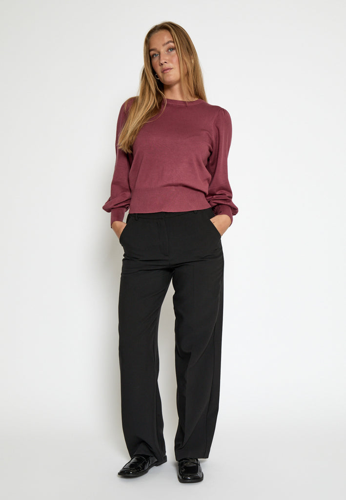 Minus Liva Long Sleeve Pullover Pullover 4058 Roan Rouge