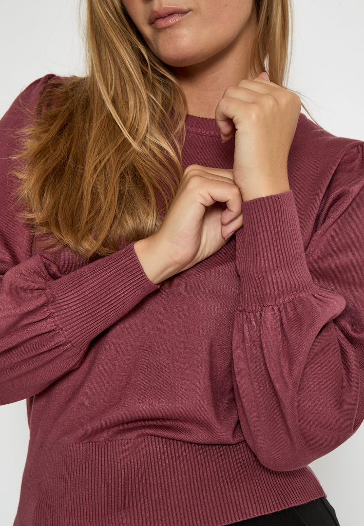 Minus Liva Long Sleeve Pullover Pullover 4058 Roan Rouge