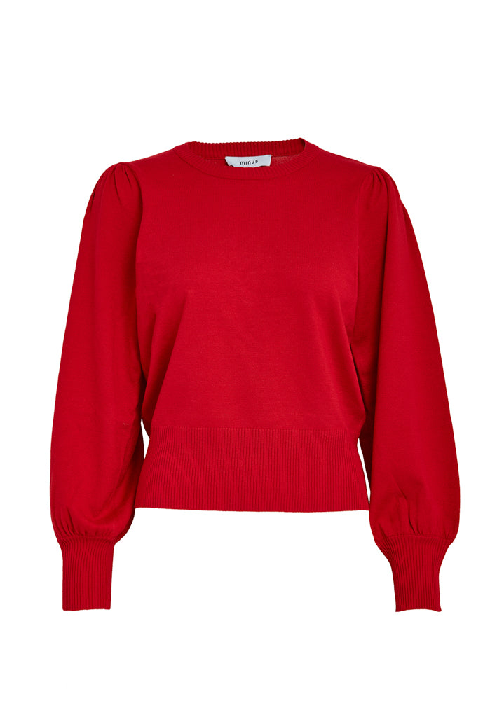 Minus Liva Long Sleeve Pullover Pullover 4089 Haute Red