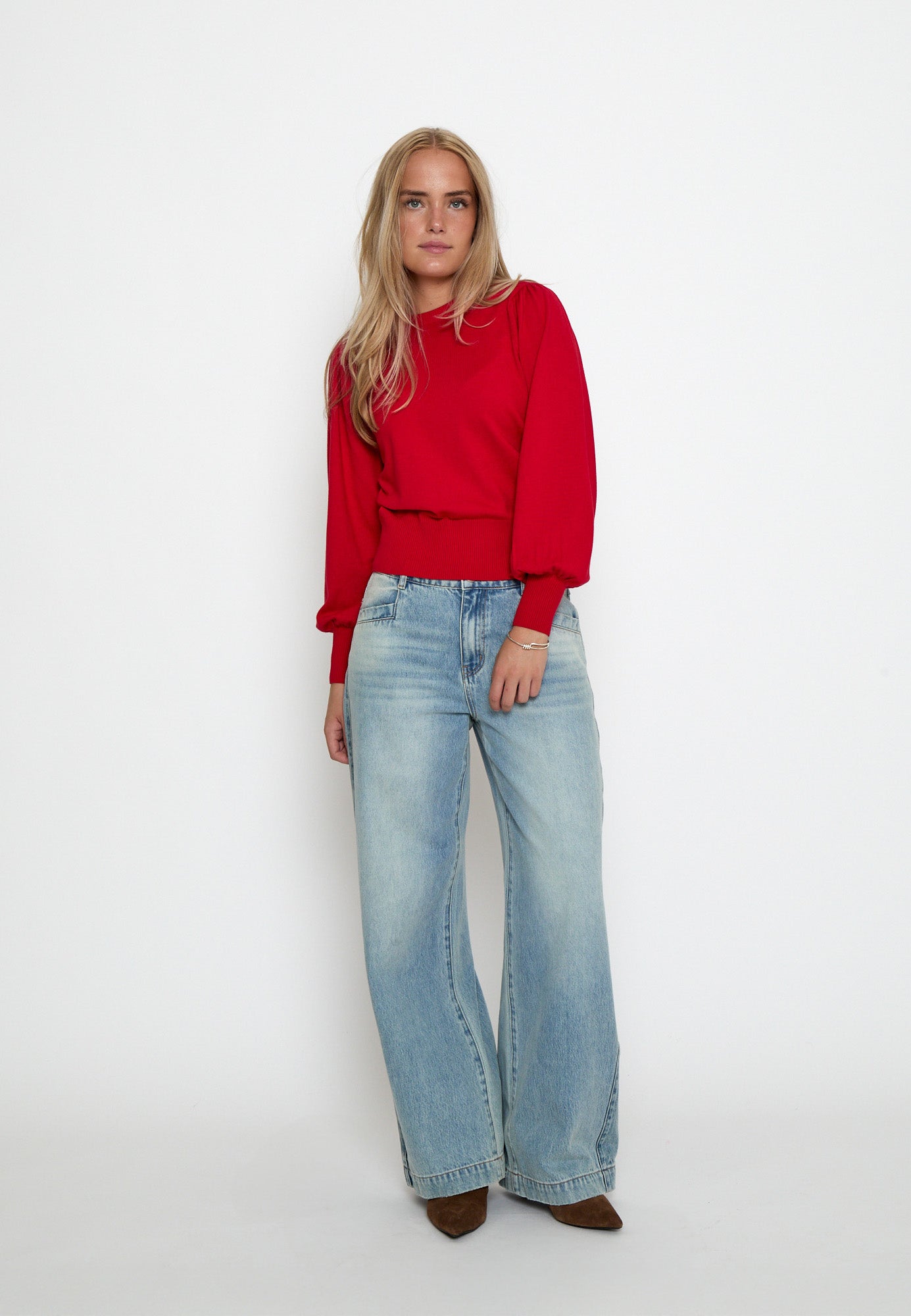Minus Liva Long Sleeve Pullover Pullover 4089 Haute Red