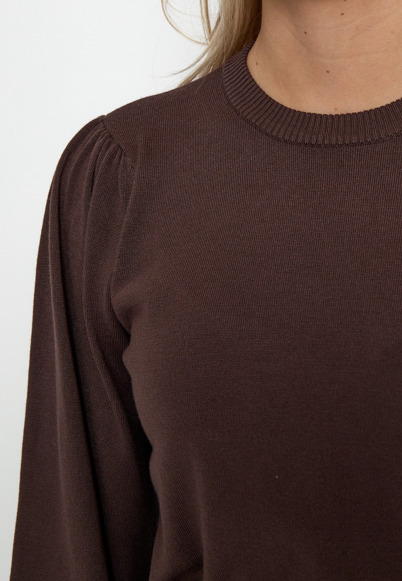 Minus Liva Long Sleeve Pullover Pullover 5618 Bracken Brown