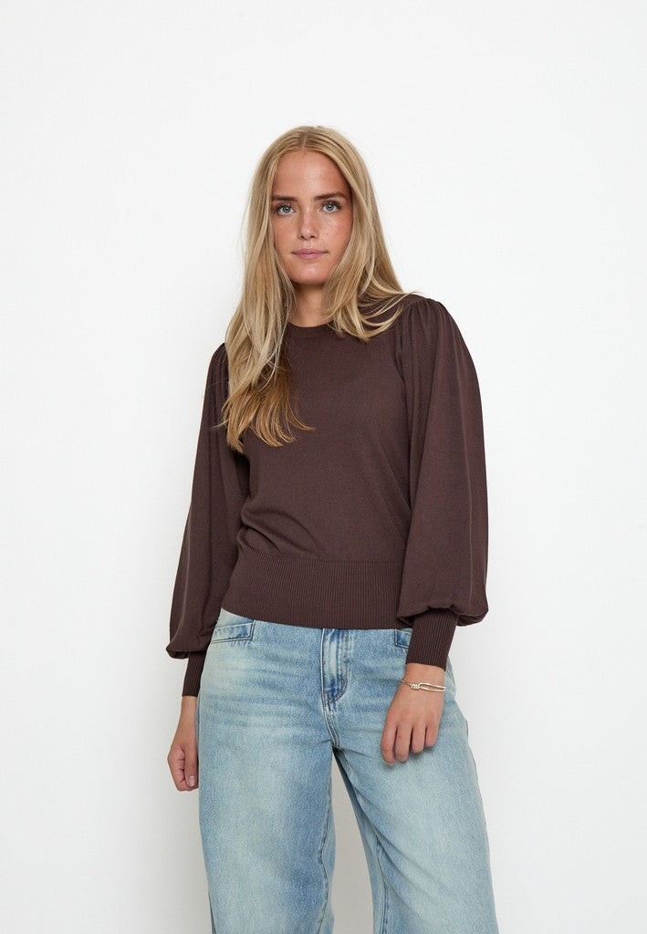 Minus Liva Long Sleeve Pullover Pullover 5618 Bracken Brown