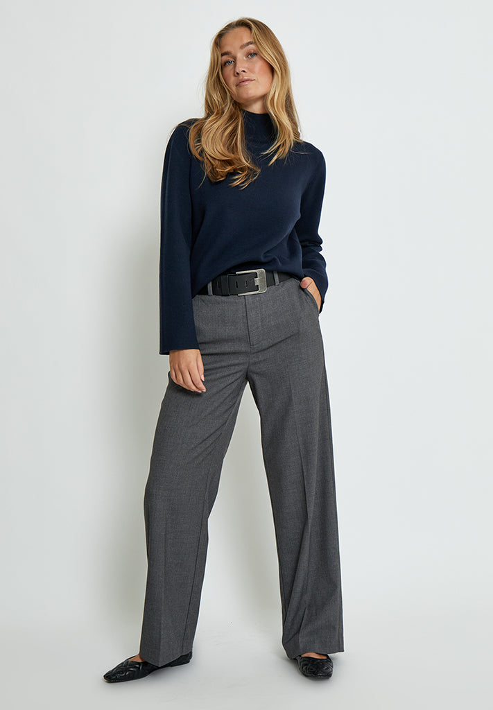 Minus Lupi High Neck Knit Pullover Pullover 2994 SKY CAPTAIN