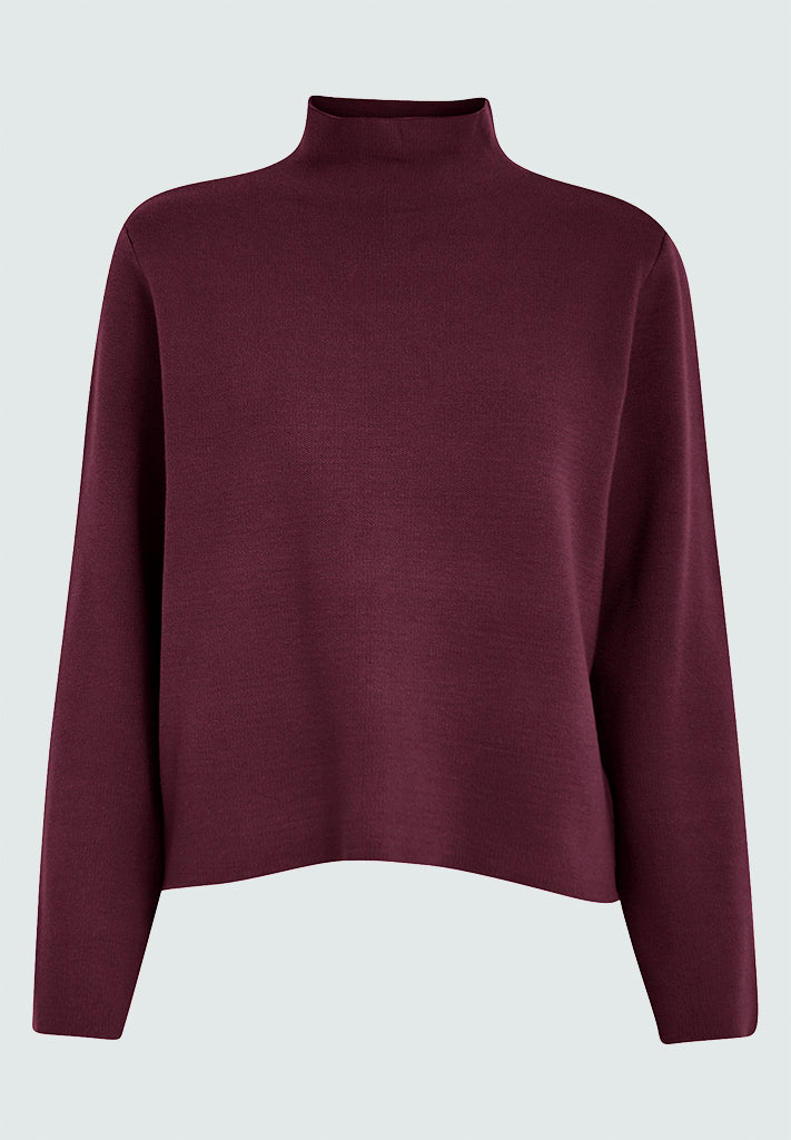 Minus Lupi High Neck Knit Pullover Pullover 702 Winetasting