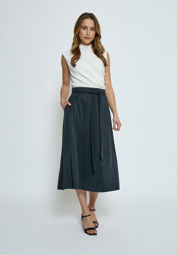 Minus MSAddilyn Midi Skirt Skirt 100 Black
