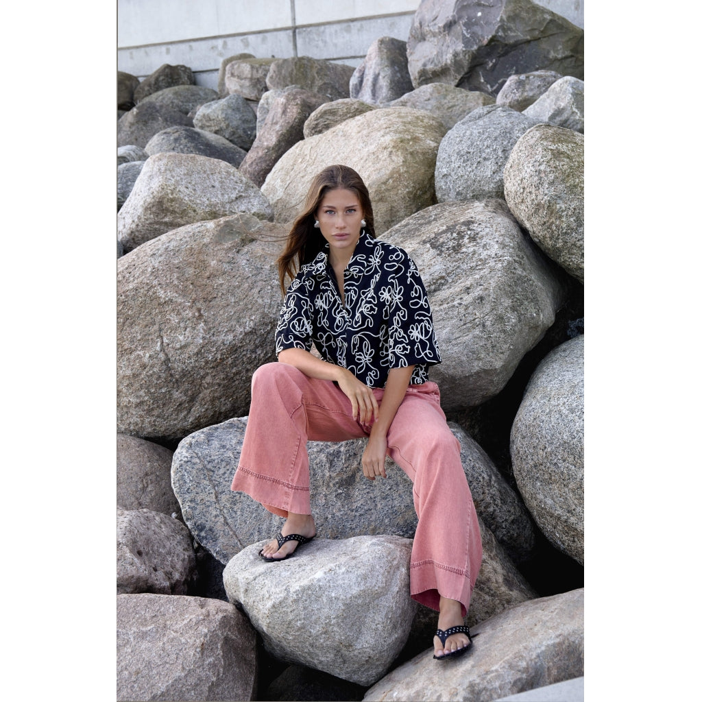 Minus MSAgnes Mid Waist Pant Pant 4652 Desert Coral