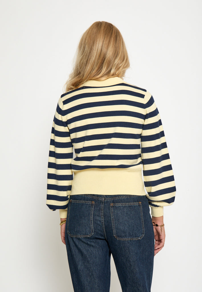 Minus MSAliana Knit Pullover Pullover 4091S Blue/Yellow Stripe