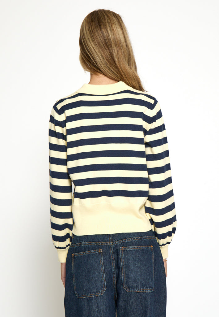 Minus MSAliana Knit Pullover Pullover 4091S Blue/Yellow Stripe