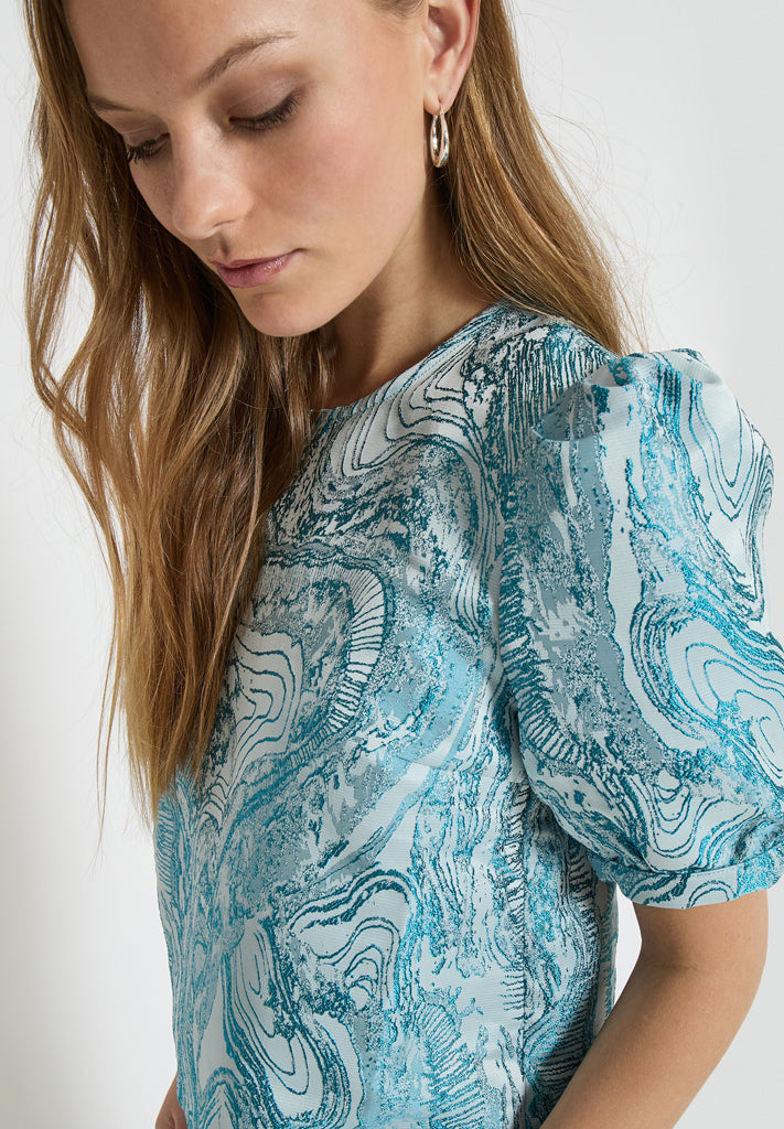Minus MSAlika Blouse Blouse 2061 LAKE BLUE